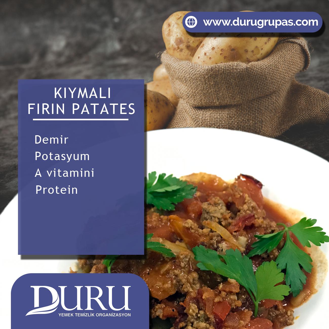 kıymalı fırın patates